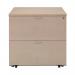 Jemini 2 Drawer Desk Side Filing Cabinet 800x600x730mm Maple KF72418 KF72418