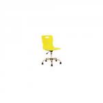 Titan Junior Polypropylene Swivel Chair Yellow