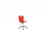 Titan Red Senior Polypropylene Swivel Chair Pack of 1 KF72491