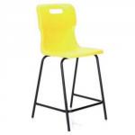 Titan Polypropylene High Chair 560mm Yellow