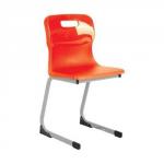 Titan Reverse Cantilever Chair 350mm Red