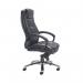 Avior Tuscany High Back Executive Chair 690x780x1140-1220mm Leather Black KF72583 KF72583