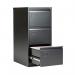 Jemini 3 Drawer Filing Cabinet 470x622x1016mm Black KF72586 KF72586