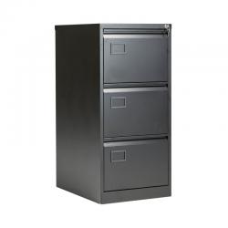 Jemini 3 Drawer Filing Cabinet 470x622x1016mm Black KF72586 KF72586