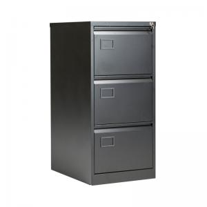 Bisley Jemini 3 Drawer Filing Cabinet 470x622x1016mm Black KF72586