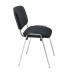 Jemini Ultra Multipurpose Stacking Chair Black/Chrome KF72904 KF72904