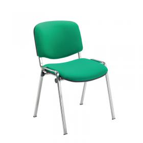 Jemini Ultra Multipurpose Stacking Chair Green/Chrome KF72905 KF72905