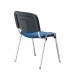 Jemini Ultra Multipurpose Stacking Chair Polyurethane Blue/Chrome KF72906 KF72906