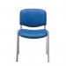 Jemini Ultra Multipurpose Stacking Chair Polyurethane Blue/Chrome KF72906 KF72906