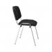 Jemini Ultra Multipurpose Stacking Chair Polyurethane Black/Chrome KF72907 KF72907