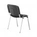 Jemini Ultra Multipurpose Stacking Chair Polyurethane Black/Chrome KF72907 KF72907