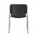 Jemini Ultra Multipurpose Stacking Chair Polyurethane Black/Chrome KF72907 KF72907