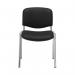 Jemini Ultra Multipurpose Stacking Chair Polyurethane Black/Chrome KF72907 KF72907