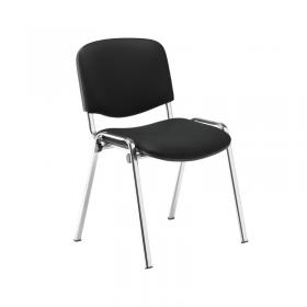 Jemini Ultra Multipurpose Stacking Chair Polyurethane BlackChrome KF72907 KF72907