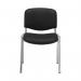 Jemini Ultra Multipurpose Stacking Chair Polyurethane BlackChrome KF72907 KF72907