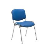 Jemini Ultra Multipurpose Stacking Chair Polyurethane Black/Chrome KF72907 KF72907