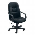 Jemini Ouse Medium Back Executive Chair Fabric Charcoal KF72986 KF72986