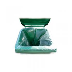 2Work Wheelie Bin Liner Clear (Pack of 100) KF73374 KF73374