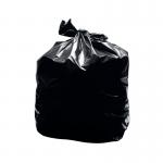 2Work Light Duty Refuse Sack Black (Pack of 200) KF73375 KF73375