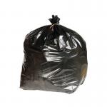 2Work Heavy Duty Refuse Sack Black (Pack of 200) KF73376 KF73376