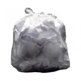 2Work Medium Duty Refuse Sack Clear Bi-modular 190x725x950mm (Pack of 200) KF73377 KF73377