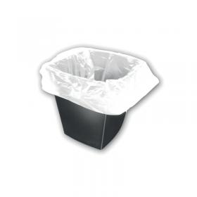 2Work Square Bin Liners 30 Litre White (Pack of 1000) KF73380 KF73380