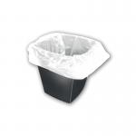 2Work Square Bin Liners 30 Litre White (Pack of 1000) KF73380 KF73380