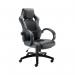 Arista Bolt Executive Racing Chair 620x670x1080-1170mm Leather Look and Mesh Back Black KF73591 KF73591