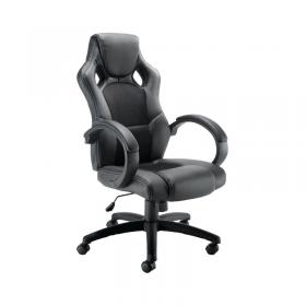 5 Star Velix Racing Gaming Chair with Fixed Arms Black KF73591 KF73591