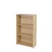 Serrion Warm Maple 1200mm Medium Bookcase (Dimensions: W740 x D340 x H1200mm) KF73834