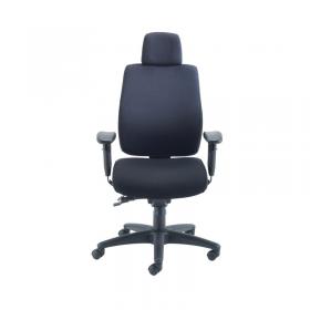 Avior Elbrus High Back Operator Chair 650x678x678mm Black KF73875 KF73875