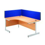 Jemini Blue 800mm Straight Desk Screen KF73911 KF73911
