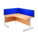 Jemini Blue 800mm Straight Desk Screen KF73911