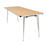 Jemini Saxon Oak W1220xD685xH698mm Folding Table KF74023 KF74023