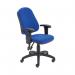 Jemini Teme High Back Operator Chair 640x640x985-1175mm Blue KF74119 KF74119