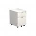 Jemini 2 Drawer Mobile Pedestal 404x500x595mm White KF74147 KF74147