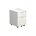 Jemini 2 Drawer Mobile Pedestal 404x500x595mm White KF74147 KF74147