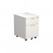 Jemini 2 Drawer Mobile Pedestal 404x500x595mm White KF74147 KF74147