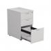 Jemini 3 Drawer Desk High Pedestal 404x600x730mm White KF74149 KF74149