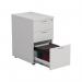 Jemini 3 Drawer Desk High Pedestal 404x800x730mm White KF74150 KF74150