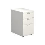 Jemini 3 Drawer Desk High Pedestal 404X800X730Mm White KF74150 KF74150