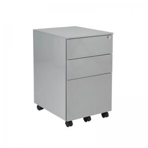 VOW Jemini 3 Drawer Mobile Pedestal Steel 380x470x615mm Silver KF74155