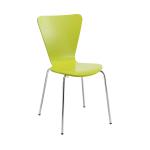 Arista Green Bistro Chair (Stackable with metal frames) KF74192 KF74192