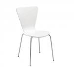 Arista White Bistro Chair KF74194