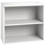 Arista Desk High Bookcase Single Shelf White KF74304