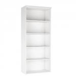 Arista 1900mm Tall Bookcase Four Shelves White KF74306