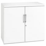 Arista Desk High Cupboard Single Shelf White KF74308