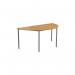 Jemini Semi Circular Multipurpose Table 1600x800x730mm Nova Oak KF74400 KF74400