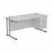 Jemini 2 Drawer Fixed Pedestal 404x655x495mm White KF74416 KF74416