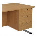 Jemini 3 Drawer Fixed Pedestal 400x655x495mm Nova Oak KF74421 KF74421